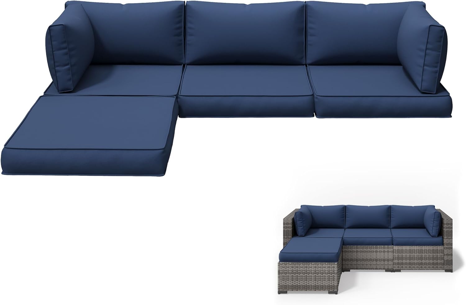 Outdoor Furniture Replacement Fabric - وسائد بديلة لأثاث الفناء الخارجي، مقاومة