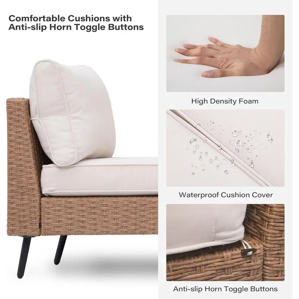 Outdoor Furniture One Piece - مجموعة أريكة مكونة من 7 قطع