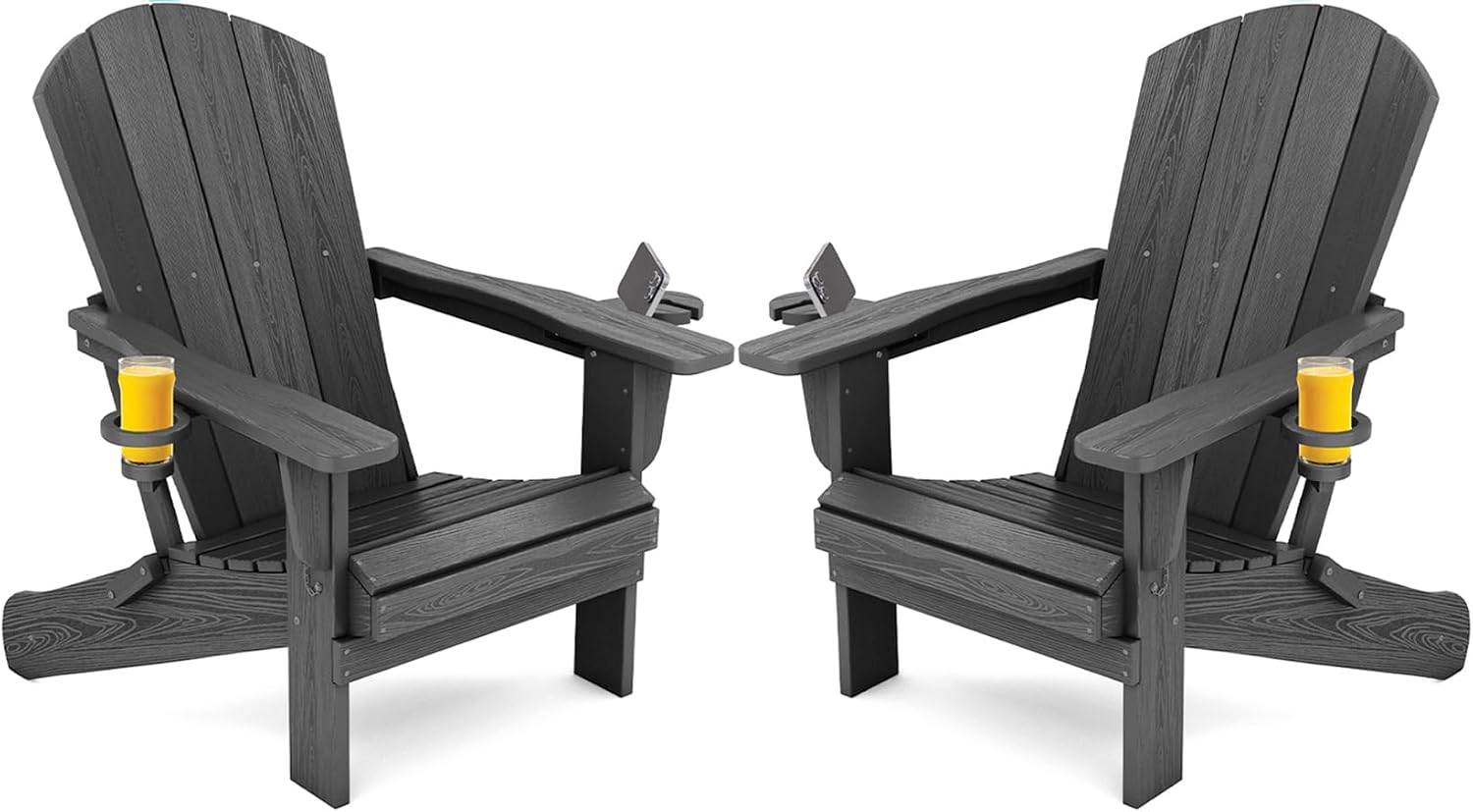 Outdoor Furniture Fire Pit Set - مجموعة من كرسيين قابلين للطي للاستخدام