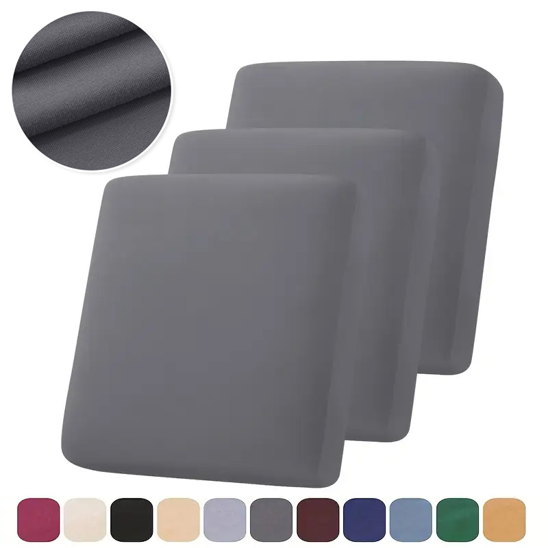 Outdoor Furniture Cushions 22 X 22 - غطاء أريكة مرن بلون موحد، غطاء