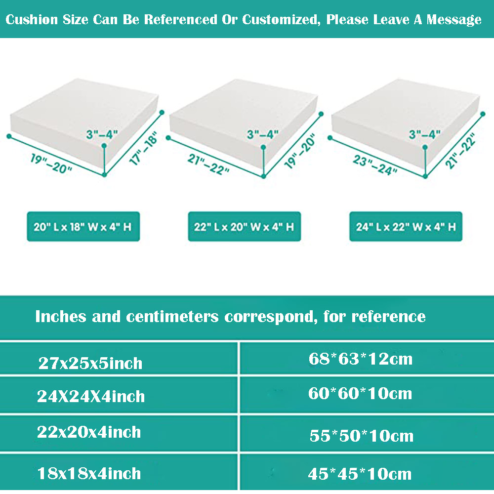 طقم من 1-4 قطع من أغطية وسائد  - مراجعة Outdoor Furniture Cushions 22 X 22 وسعره
