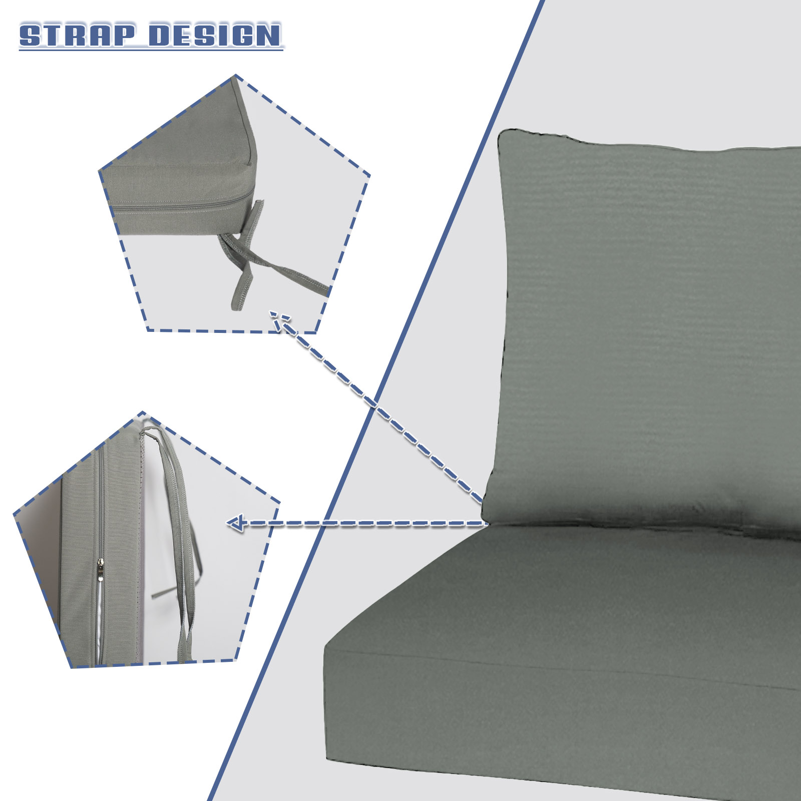 مخصص مقعد ووسائد الظهر كرسي أر - مراجعة Outdoor Furniture Cushions 22 X 22 وسعره