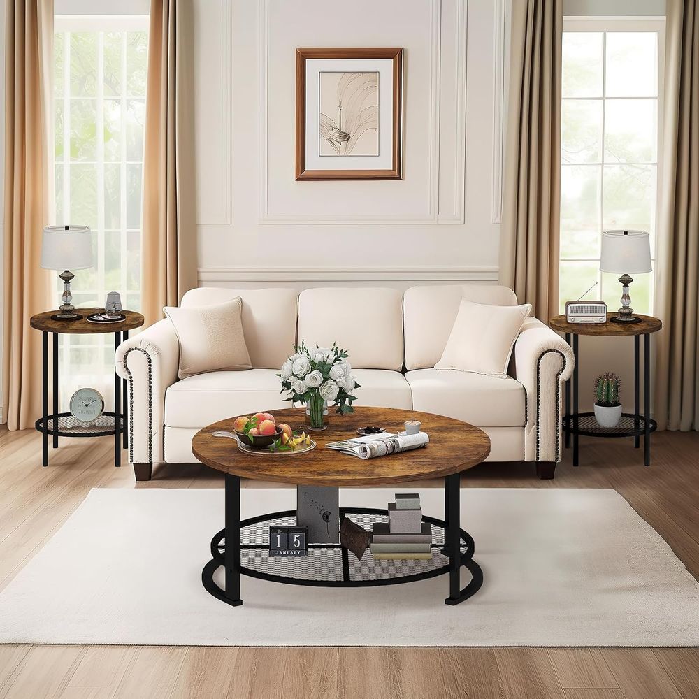 طقم طاولات قهوة مستديرة وطاولا - مراجعة Outdoor Furniture Vintage وسعره