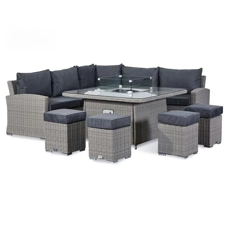 طقم أريكة للحدائق والشرفات مقا - مراجعة Outdoor Furniture Fire Pit Set وسعره