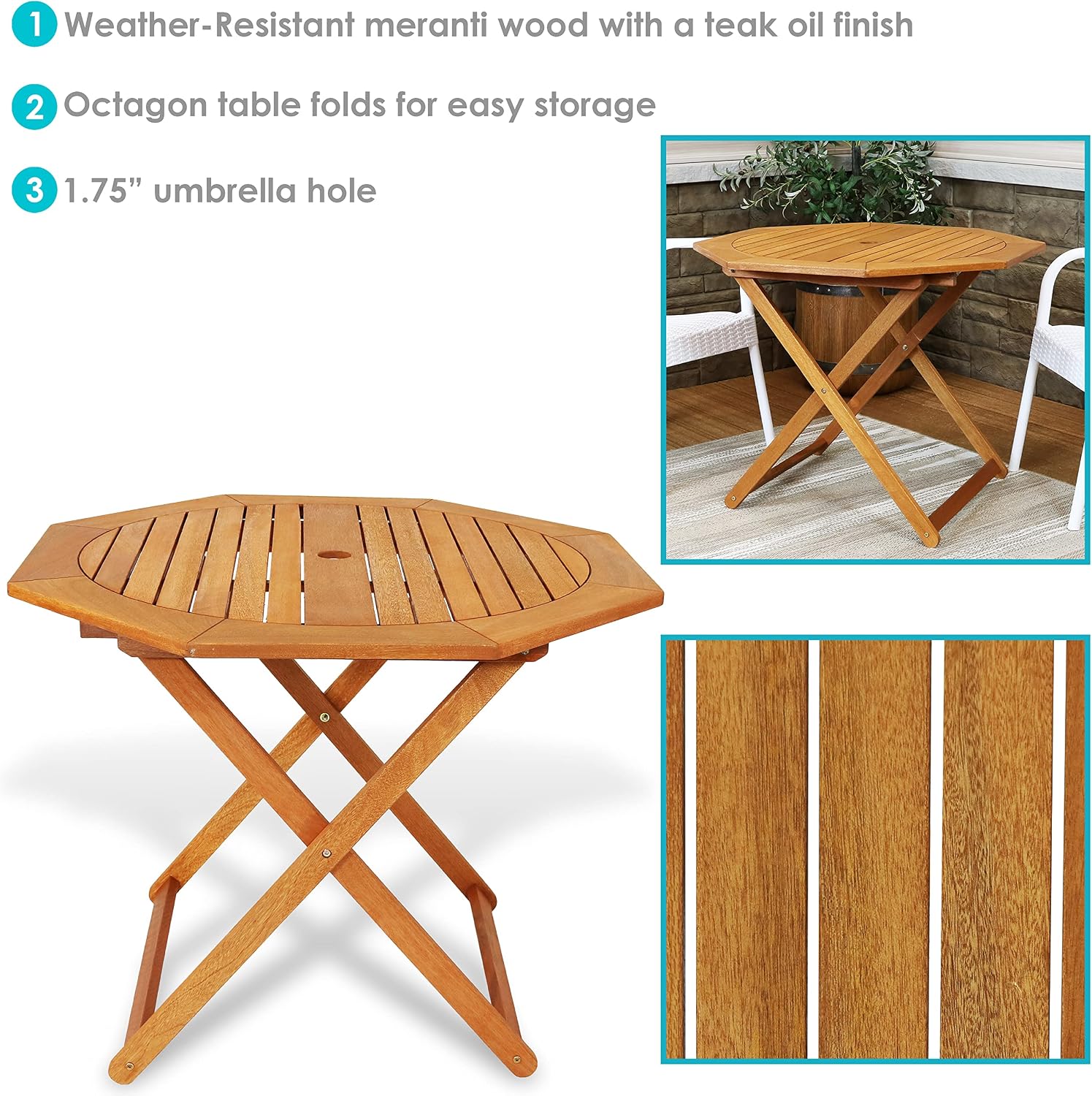 طاولة خارجية قابلة للطي من خشب - مراجعة Outdoor Furniture One Piece وسعره