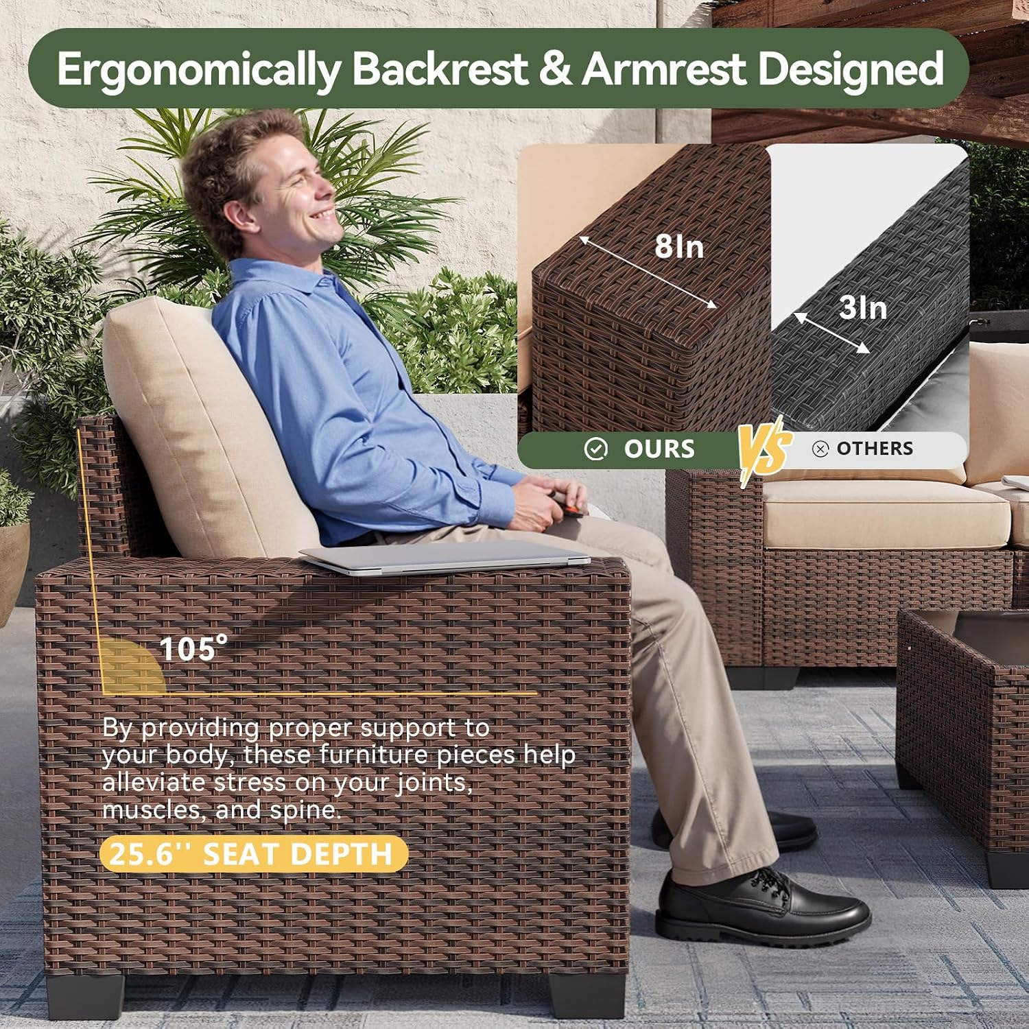 طقم أثاث فناء مكون من 7 قطع مع - مراجعة Outdoor Furniture Fire Pit Set وسعره