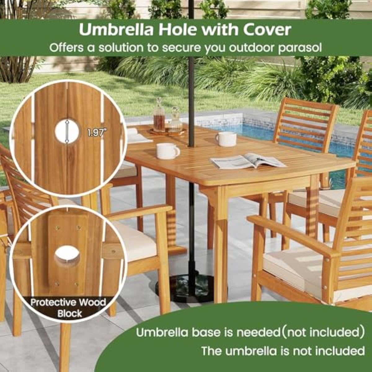مجموعة طعام خارجية مكونة من سب - مراجعة Outdoor Furniture One Piece وسعره