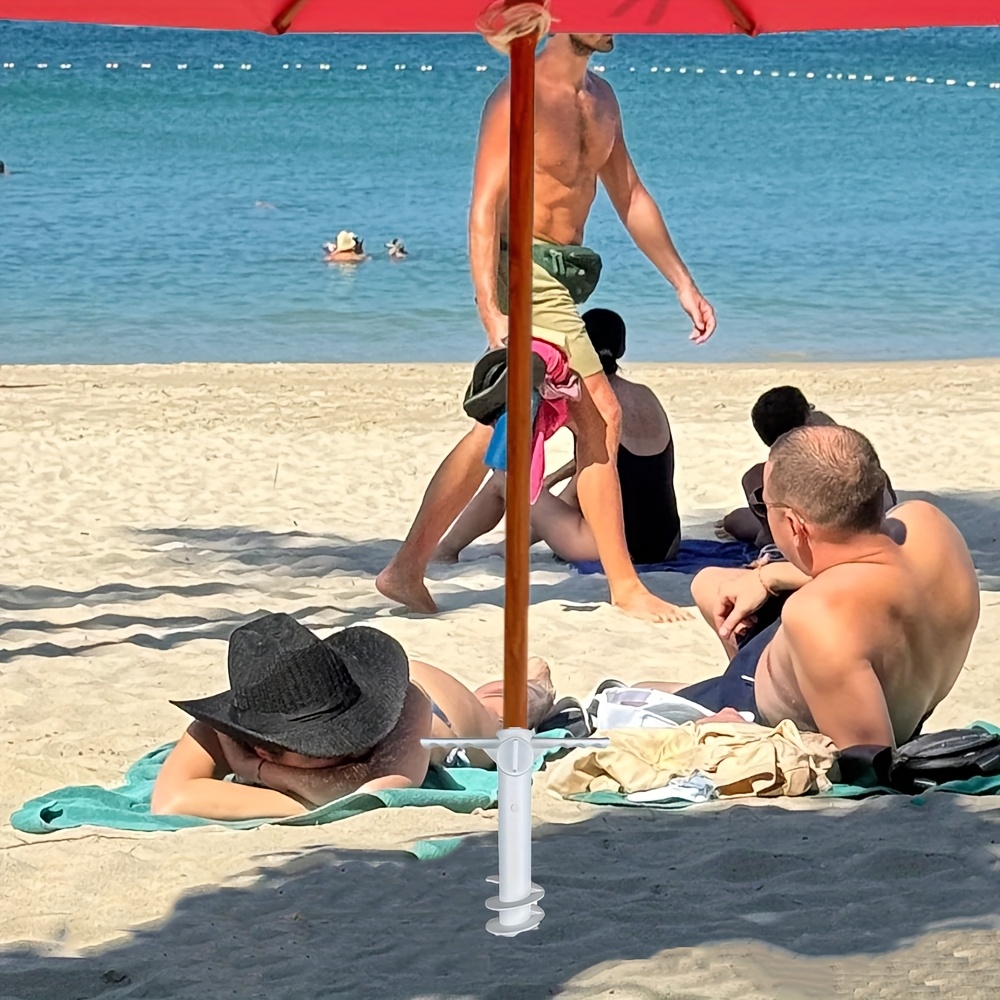 1 قطعة مرساة الشاطئ البلاستيك  - مراجعة Outdoor Furniture Umbrella وسعره
