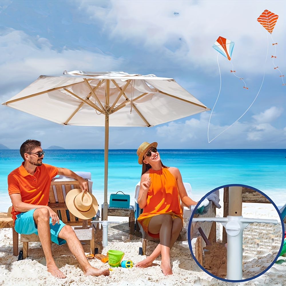 1 قطعة مرساة الشاطئ البلاستيك  - مراجعة Outdoor Furniture Umbrella وسعره