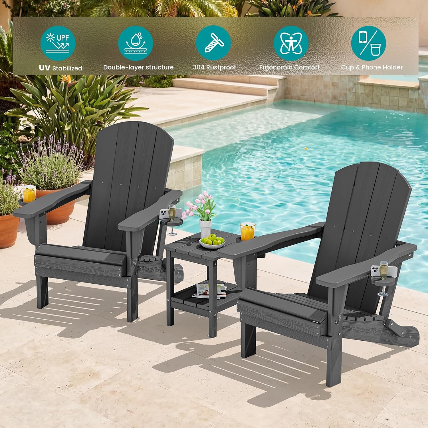مجموعة من كرسيين قابلين للطي ل - مراجعة Outdoor Furniture Fire Pit Set وسعره