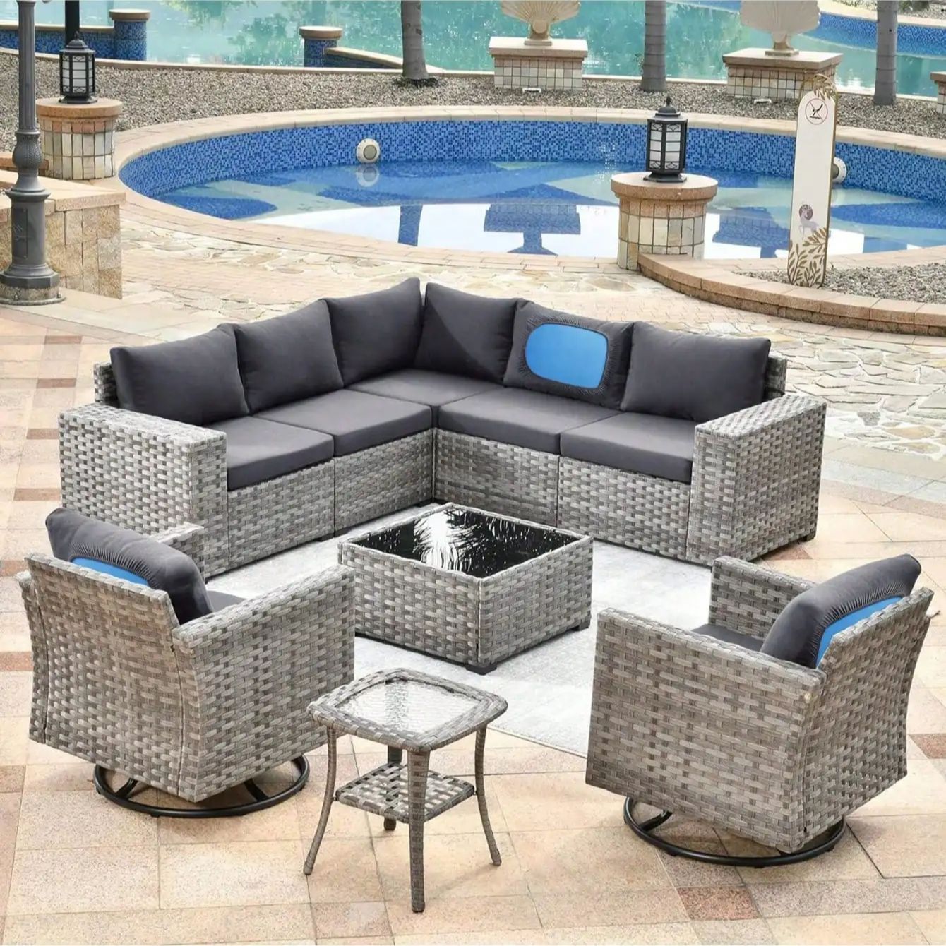 أغطية وسائد الأريكة الخارجية ب - مراجعة Outdoor Furniture Cushions 22 X 22 وسعره