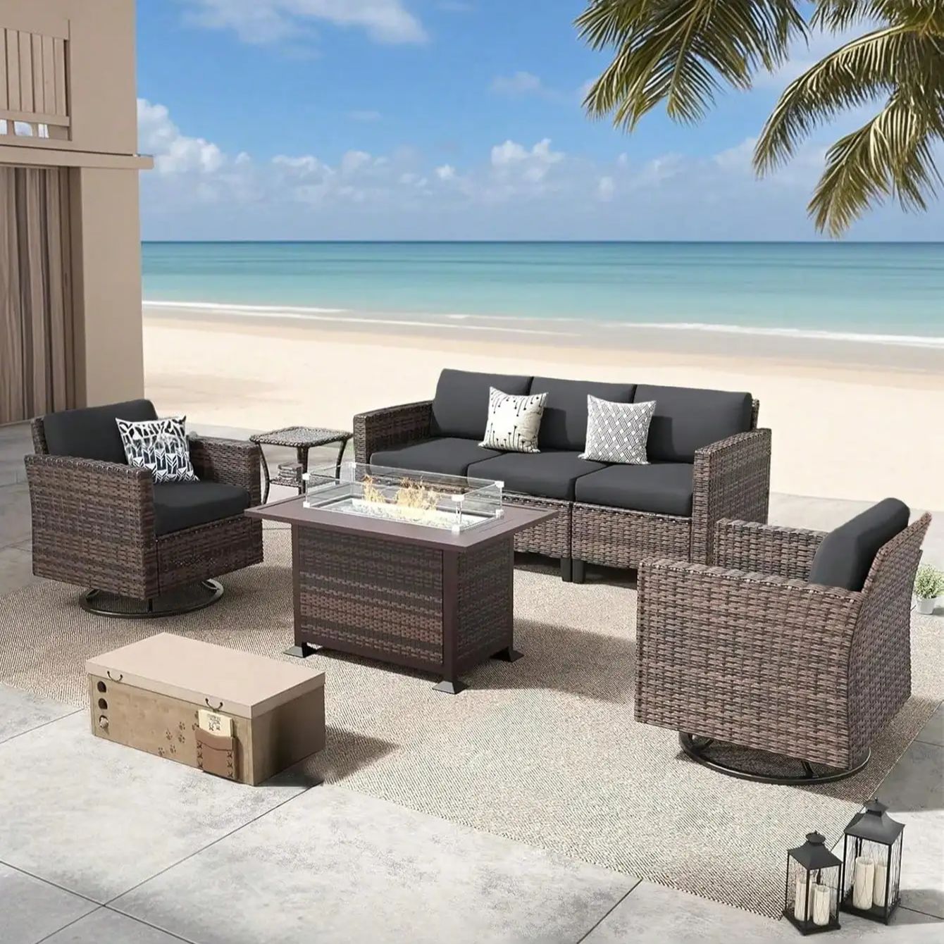 أغطية وسائد الأريكة الخارجية ب - مراجعة Outdoor Furniture Cushions 22 X 22 وسعره