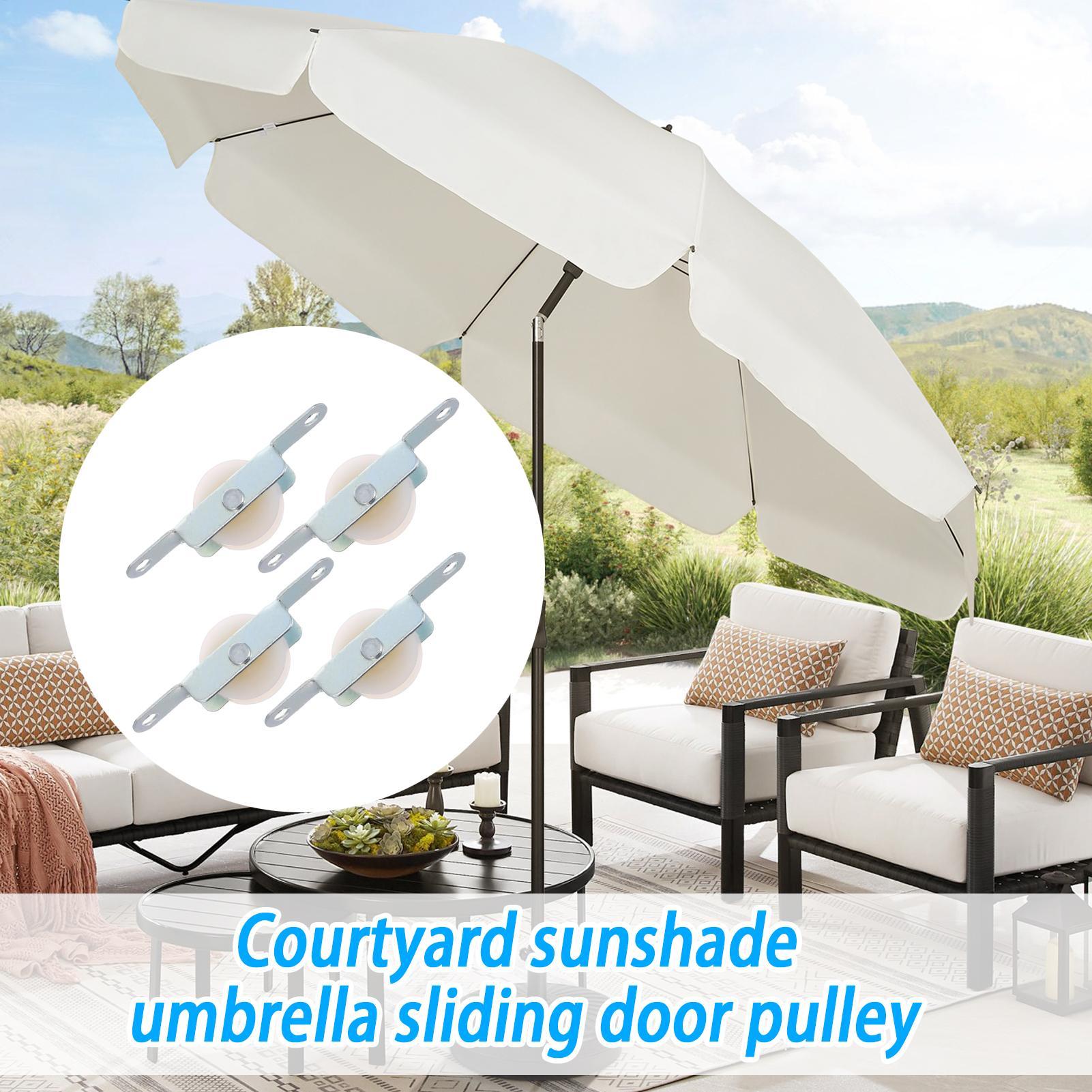 4 قطع من قطع غيار بكرات حبل مظ - مراجعة Outdoor Furniture Umbrella وسعره