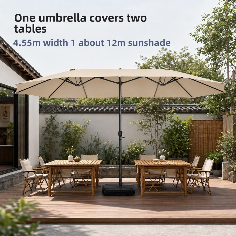 مظلة خارجية كبيرة بعمود مركزي  - مراجعة Outdoor Furniture Umbrella وسعره