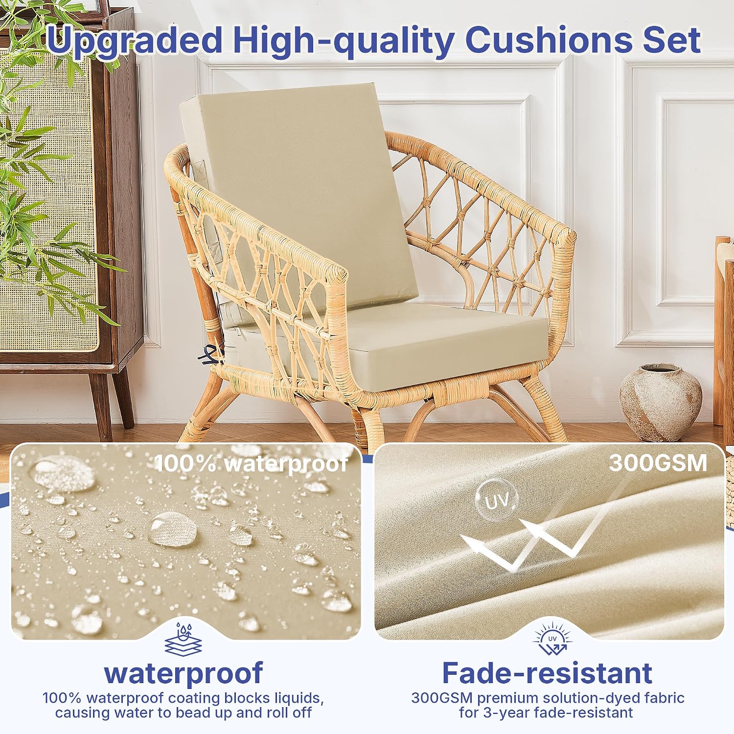 مجموعة وسائد كراسي خارجية من 4 - مراجعة Outdoor Furniture Cushions 22 X 22 وسعره