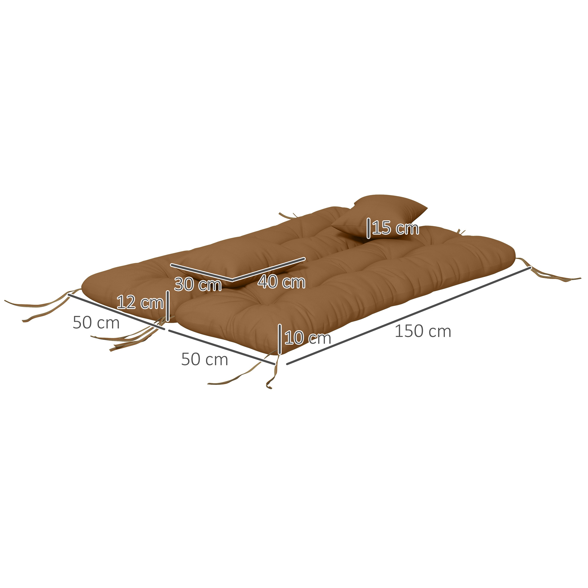 وسائد مقعد مبطنة مقاس 59 بوصة  - مراجعة Outdoor Furniture Replacement Fabric وسعره